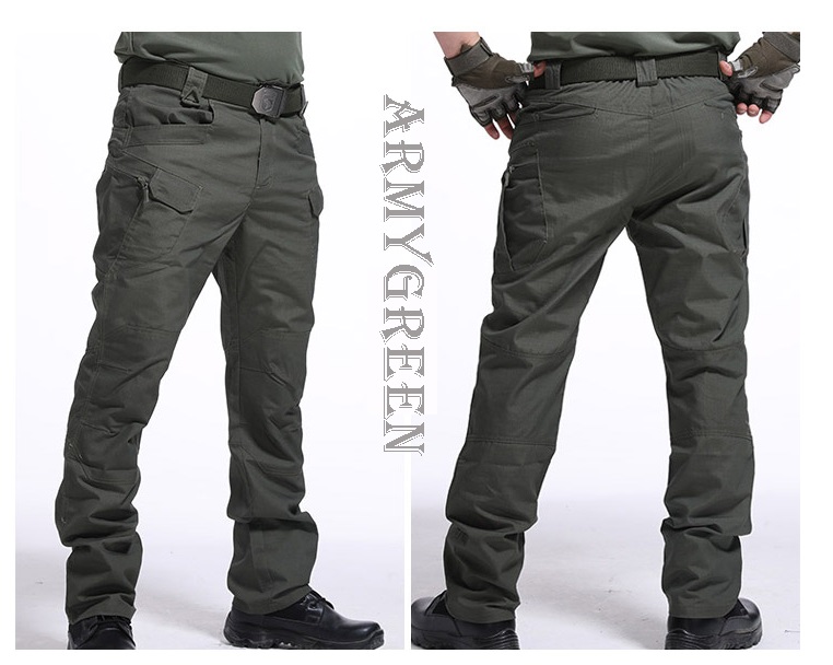 Army Green Tactical Waterproof Cargo Pants Combat Hiking Various Sizes ...