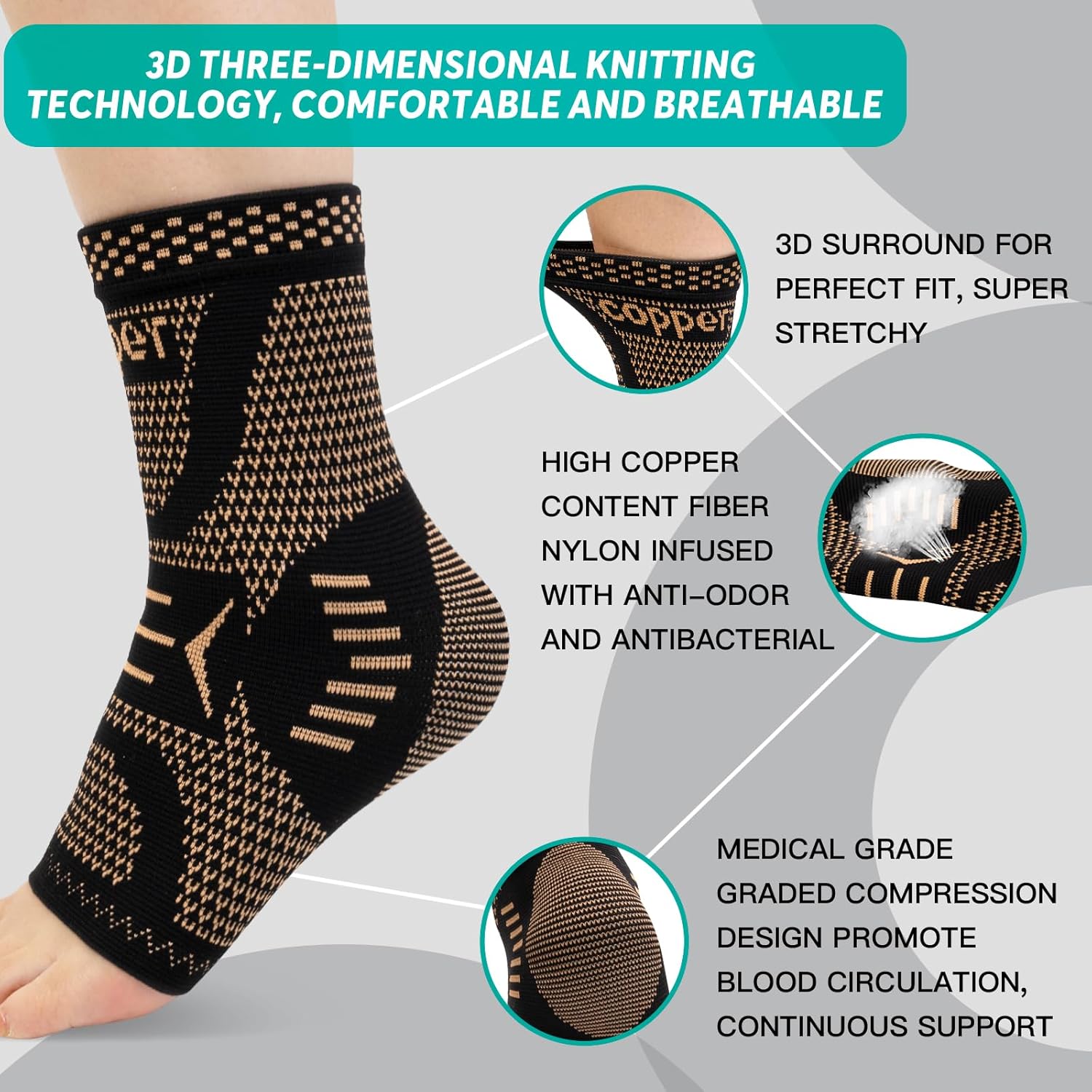 Ankle Brace Plantar Fasciitis Relief Sleeve Compression Support Sprain Protector Achilles jiji Jumia Kilimall Barksdale Nairobi Kenya 2