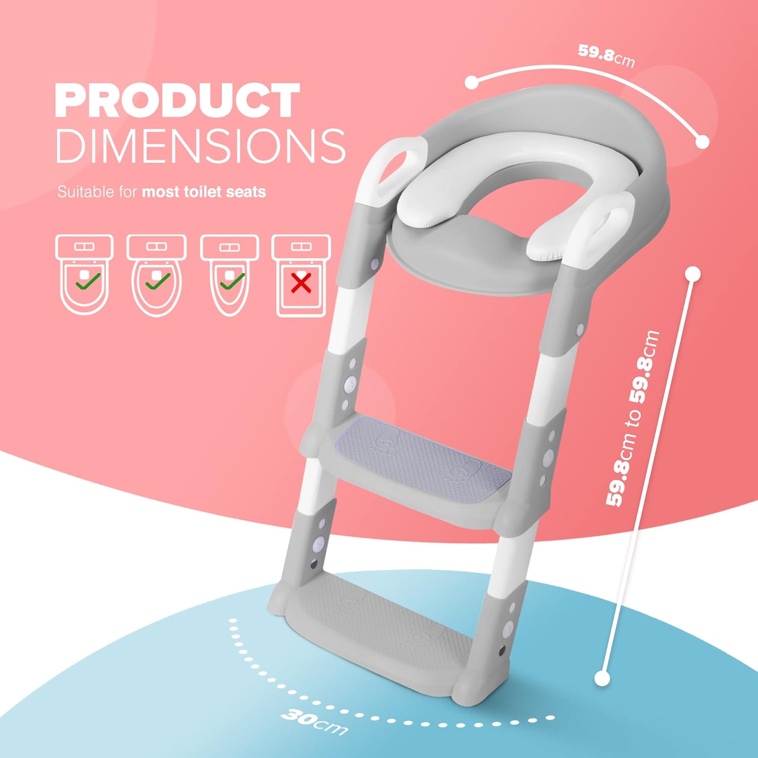 Kids Children Foldable Seat Toilet Trainer Safe Anti-Slip Training Baby Step Stool Ladder jiji jumia kilimall 7a