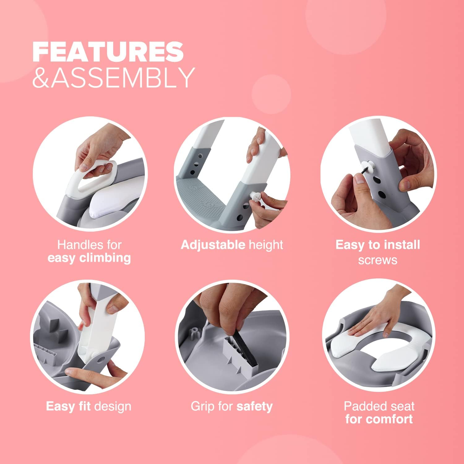 Kids Children Foldable Seat Toilet Trainer Safe Anti-Slip Training Baby Step Stool Ladder jiji jumia kilimall 7b