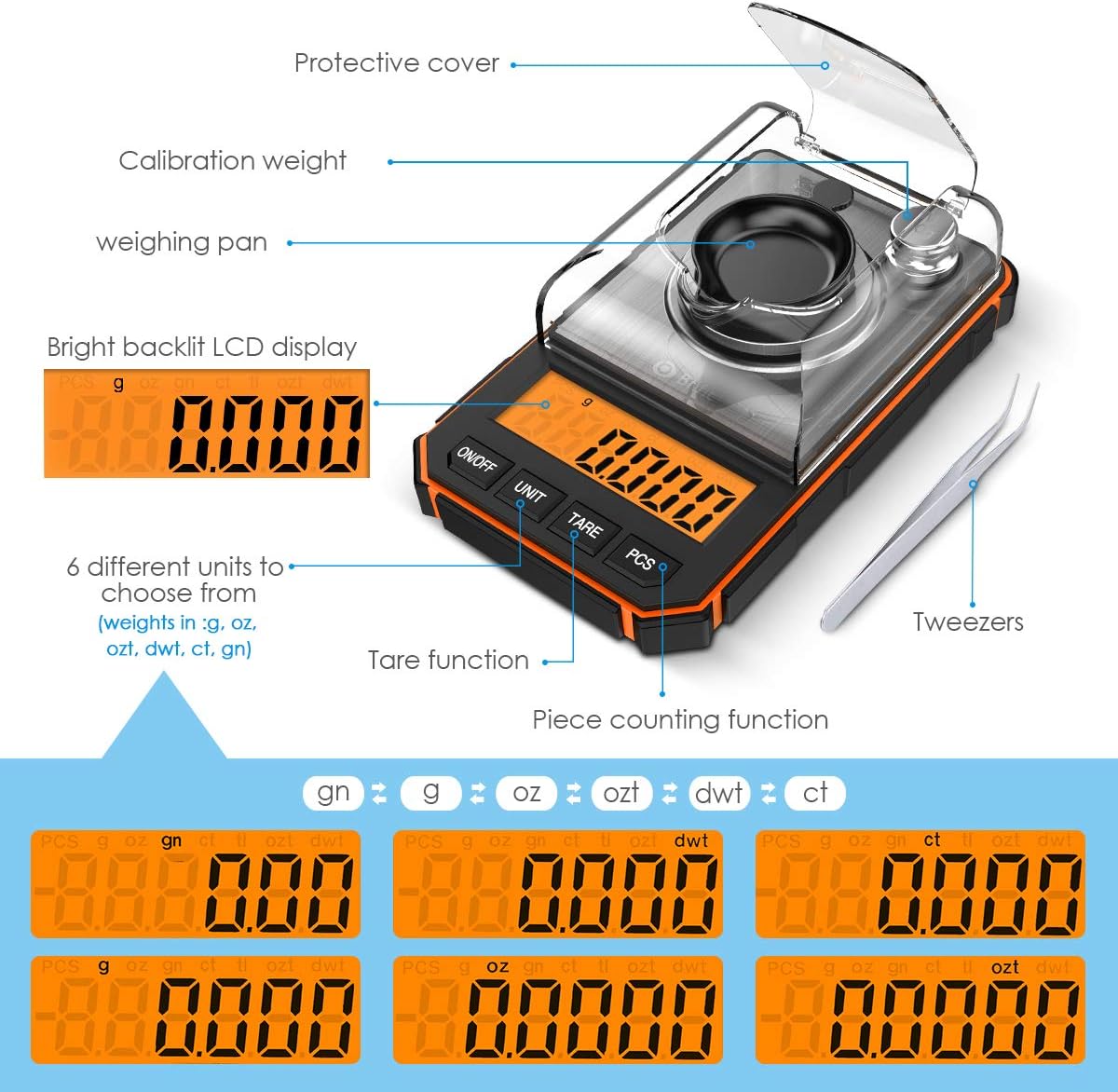 Digital Milligram Scale, 50g Portable Micro Mini Scale, 0.001g Precise Professional Pocket Scale 50g Calibration Weights jiji jumia kilimall barksdale nairobi kenya 2